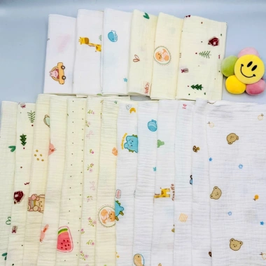 Khăn sữa BeeOn 2 lớp Muslin mềm mại 30x30cm cho bé sơ sinh Giá ưu đãi 10.681₫