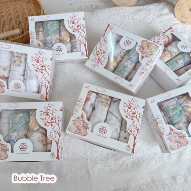 Khăn Sữa Hộp Bubble Tree Cổ Tích Cao Cấp Bảng Màu Hot Hit Dành Cho Bé - Ưu Đãi 103.500₫