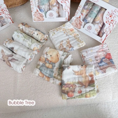 Khăn Sữa Hộp Bubble Tree Cổ Tích Cao Cấp Bảng Màu Hot Hit Dành Cho Bé - Ưu Đãi 103.500₫