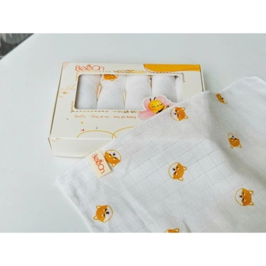 Khăn sữa sợi tre 2 lớp BeeOn cho bé sơ sinh - Set 5 khăn 30x30 cm, mềm mại, thấm hút tốt, giá ưu đãi 69.000đ 6 Khăn sữa sợi tre 2 lớp BeeOn cho bé sơ sinh - Set 5 khăn 30x30 cm, mềm mại, thấm hút tốt, giá ưu đãi 69.000đ 6