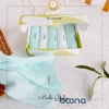 Khăn Sữa Sợi Tre Boona 2 Lớp Kháng Khuẩn Không Bụi Vải - Michi Baby MC444 12
