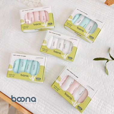 Khăn sữa sợi tre Boona 5 chiếc mềm mại 30x30 cm cho bé sơ sinh - Uni Baby 2 Khăn sữa sợi tre Boona 5 chiếc mềm mại 30x30 cm cho bé sơ sinh - Uni Baby 2