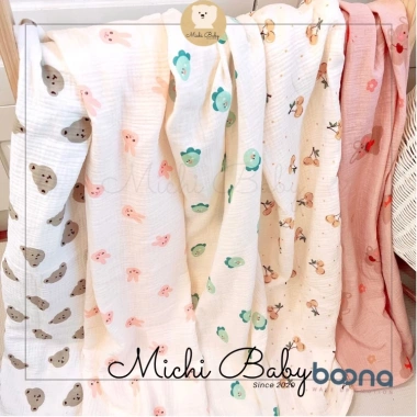 Khăn Tắm 2 Lớp Muslin An Toàn Boona 90x90cm – Đáng Yêu Cho Bé Sơ Sinh MC023 3 Khăn Tắm 2 Lớp Muslin An Toàn Boona 90x90cm – Đáng Yêu Cho Bé Sơ Sinh MC023 3