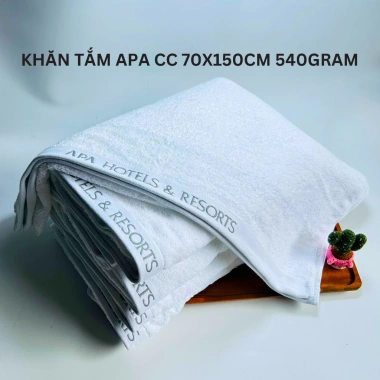 Khăn tắm APA cao cấp 70x150cm 540g - Thấm hút nhanh, mềm mượt, giảm còn 70.000đ