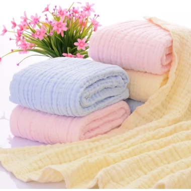 Khăn tắm bé sơ sinh 5 lớp vải xô Jubon mềm mại Quấn bé, khăn choàng Uni Baby 112k 6