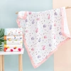 Khăn tắm bé vải xô 5 lớp sợi tre bo viền - mềm mại, size lớn 105x105 cm, giảm giá 90k 2