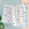 Khăn tắm bé vải xô 5 lớp sợi tre bo viền - mềm mại, size lớn 105x105 cm, giảm giá 90k 6