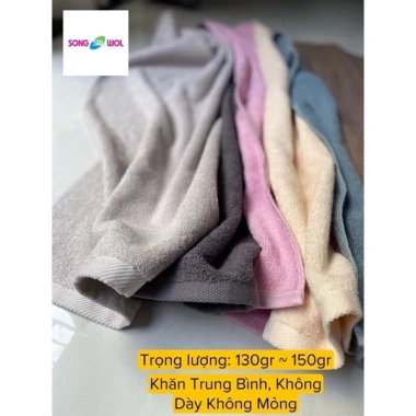 Khăn tắm cỡ trung Hàn SONGWOL cao cấp - Tông tối sang trọng 40x80cm, chỉ 33.000đ