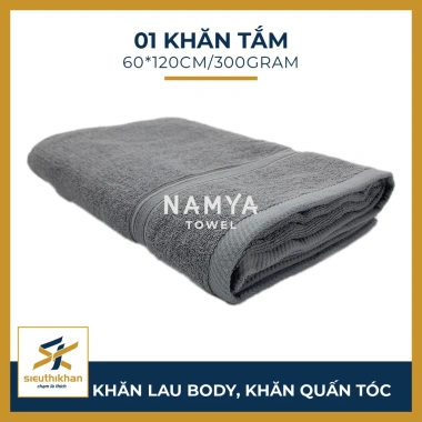 Khăn tắm cỡ vừa 60x120cm mềm mại, hút nước nhanh khô Namya NBH8M giá ưu đãi 128k