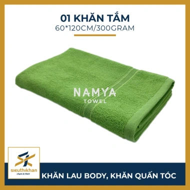 Khăn tắm cỡ vừa 60x120cm mềm mại, hút nước nhanh khô Namya NBH8M giá ưu đãi 128k 3 Khăn tắm cỡ vừa 60x120cm mềm mại, hút nước nhanh khô Namya NBH8M giá ưu đãi 128k 3