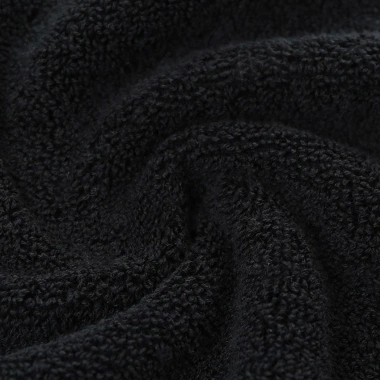 Khăn tắm cotton dày dặn màu đen, mềm mại, thấm hút nhanh, phù hợp khách sạn & nhà tắm