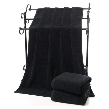 Khăn Tắm Cotton Đen Dày Mềm Mại – Dùng Gia Đình & Gym, Giá 80.352₫
