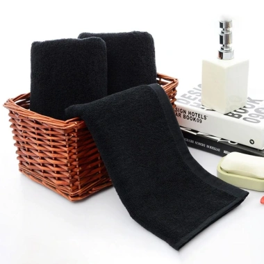 Khăn Tắm Cotton Đen Dày Mềm Mại – Dùng Gia Đình & Gym, Giá 80.352₫