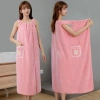 Khăn tắm cotton toàn phần, áo ống và áo choàng, đeo quấn cho người lớn - Kiểu mới, giảm giá 119.113 VND