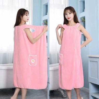 Khăn tắm cotton toàn phần, áo ống và áo choàng, đeo quấn cho người lớn - Kiểu mới, giảm giá 119.113 VND