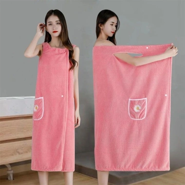 Khăn tắm cotton toàn phần, áo ống và áo choàng, đeo quấn cho người lớn - Kiểu mới, giảm giá 119.113 VND