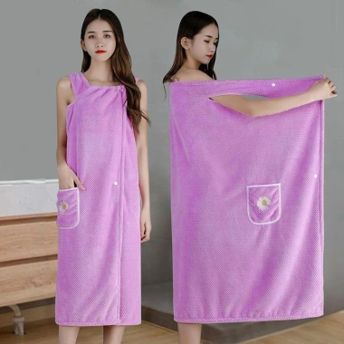 Khăn tắm cotton toàn phần, áo ống và áo choàng, đeo quấn cho người lớn - Kiểu mới, giảm giá 119.113 VND