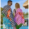 Khăn tắm đi biển microfiber siêu mềm nhanh khô chống cát 70x150cm giá 143.292 VND 4