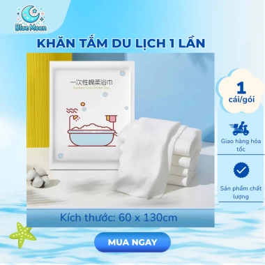 Khăn Tắm Dùng 1 Lần Đóng Gói Bao Giấy - Sạch, Tiện Lợi, Thân Thiện Môi Trường 5
