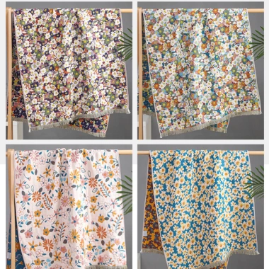 Khăn tắm gạc Cotton mềm mại 1.6m x 0.8m – Khăn choàng, khăn đi biển, giá ưu đãi 310k