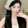 Khăn tam giác buộc đầu thôn nữ đồng quê kiểu Pháp trắng viền ren hoa - Thời trang chụp ảnh biển giá 25.000 VND 7