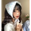 Khăn tam giác buộc đầu thôn nữ đồng quê kiểu Pháp trắng viền ren hoa - Thời trang chụp ảnh biển giá 25.000 VND 10