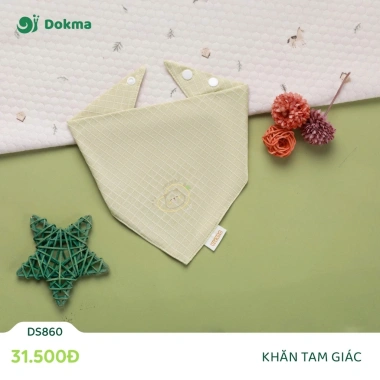 Khăn Tam Giác Cotton Dokma Mềm Mịn Nhiều Màu Fresize DS557 DS716 DS860 - Giá 29.000 VND