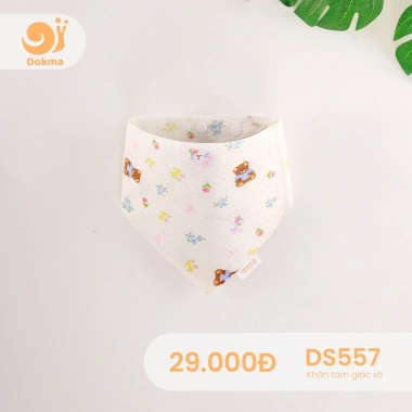 Khăn Tam Giác Cotton Dokma Mềm Mịn Nhiều Màu Fresize DS557 DS716 DS860 - Giá 29.000 VND