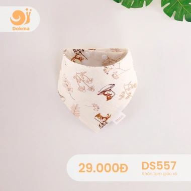 Khăn Tam Giác Cotton Dokma Mềm Mịn Nhiều Màu Fresize DS557 DS716 DS860 - Giá 29.000 VND