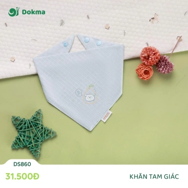 Khăn Tam Giác Cotton Dokma Mềm Mịn Nhiều Màu Fresize DS557 DS716 DS860 - Giá 29.000 VND