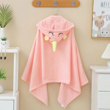 Khăn tắm kèm mũ kỳ lân 70x140cm mẫu mới 2.025 Giá chỉ 65.000đ