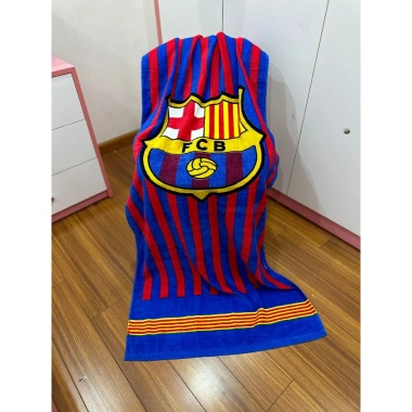 Khăn tắm MJ 70x140cm Nam, hoạt hình bóng đá, cotton thấm hút, giảm còn 75.000đ