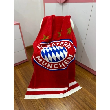 Khăn tắm MJ 70x140cm Nam, hoạt hình bóng đá, cotton thấm hút, giảm còn 75.000đ