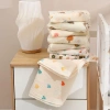 Khăn tắm muslin 2 lớp sợi tre BeeOn mềm mại cho bé sơ sinh, quấn và làm chăn 80x80 cm Uni Baby 5