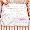 Khăn tắm muslin 4 lớp sợi tre mềm mại cho bé sơ sinh size lớn 100x110 cm Uni Baby 5