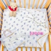 Khăn tắm muslin 4 lớp sợi tre mềm mại cho bé sơ sinh size lớn 100x110 cm Uni Baby 6