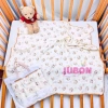 Khăn tắm muslin 4 lớp sợi tre mềm mại cho bé sơ sinh size lớn 100x110 cm Uni Baby 7