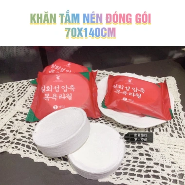 Khăn Tắm Nén Cotton Cỡ To Hình Bánh Du Lịch Tiện Lợi - Siêu Thấm Nhanh Khô P2.477 6 Khăn Tắm Nén Cotton Cỡ To Hình Bánh Du Lịch Tiện Lợi - Siêu Thấm Nhanh Khô P2.477 6