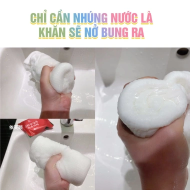Khăn Tắm Nén Cotton Cỡ To Hình Bánh Du Lịch Tiện Lợi - Siêu Thấm Nhanh Khô P2.477 8 Khăn Tắm Nén Cotton Cỡ To Hình Bánh Du Lịch Tiện Lợi - Siêu Thấm Nhanh Khô P2.477 8