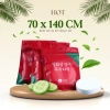 Khăn tắm nén du lịch cotton 70x140 + khăn giấy nén 20x20cm - Khách sạn, giá 12.000₫ 2