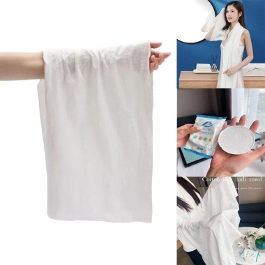 Khăn tắm nén du lịch cotton dùng 1 lần tiện lợi, chỉ 18.500₫ - Gooo khách sạn