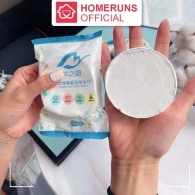 Khăn Tắm Nén Du Lịch Cotton Dùng Một Lần 1m4x70cm Siêu Tiện Lợi D90 Giá 26k