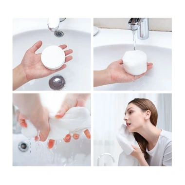 Khăn Tắm Nén Du Lịch Vải Cotton Không Dệt - Nhỏ Gọn, Tiện Lợi, Giá Chỉ 11.100đ