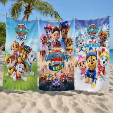 Khăn tắm PAW Patrol siêu mềm, thích hợp bể bơi, đi biển - Quà sinh nhật 114.696đ
