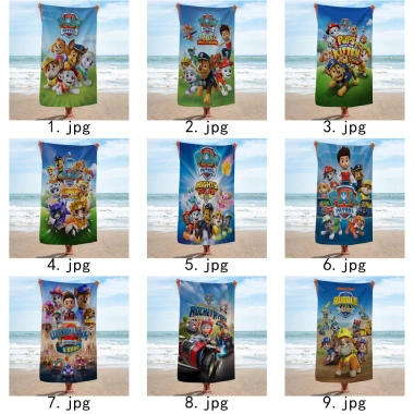Khăn tắm PAW Patrol siêu mềm, thích hợp bể bơi, đi biển - Quà sinh nhật 114.696đ