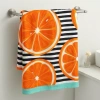 Khăn tắm size đại 90x180cm hình trái cam - Đi bơi, đi biển, giá chỉ 120.000 VND