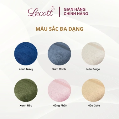 Khăn Tắm Sợi Tre Bamboo Lecott 70x140cm - Mềm Mịn, Kháng Khuẩn, Hút Nước Tốt, Giá 115k