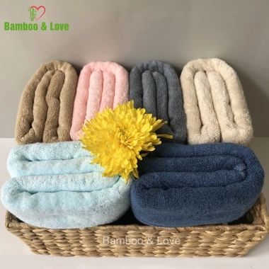 Khăn tắm sợi tre cao cấp Bamboo&love 60x120cm - Giá ưu đãi 106.450 VND, giao nhanh 5 Khăn tắm sợi tre cao cấp Bamboo&love 60x120cm - Giá ưu đãi 106.450 VND, giao nhanh 5