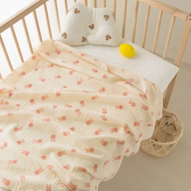 Khăn tắm sợi tre muslin 2 lớp mềm mại 100x110cm cho bé sơ sinh Uni Baby A8 - Giá ưu đãi 100.000đ