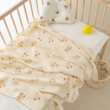 Khăn tắm sợi tre muslin 2 lớp mềm mại 100x110cm cho bé sơ sinh Uni Baby A8 - Giá ưu đãi 100.000đ